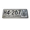 Image 1 : 1952 British Columbia Totem Pole License Plate