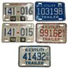 Image 1 : 5 Assorted British Columbia License Plates: Motor Carrier & Utility 1960s & 90s