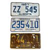 Image 1 : Pair Of 1957 Alberta License Plates