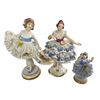 Image 1 : 3 Vintage Dresden Figurines