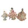Image 1 : 3 Vintage Dresden Figurines