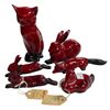 Image 1 : 6 Vintage Royal Doulton Flambe Animal Figurines