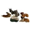 Image 1 : 6 Vintage Royal Doulton Animal Figurines: Dogs, Rabbit, Pig