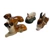 Image 3 : 6 Vintage Royal Doulton Animal Figurines: Dogs, Rabbit, Pig
