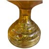 Image 2 : Vintage Amber Glass Oil Lamp (No Chimney)
