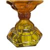 Image 2 : Vintage Amber Glass Oil Lamp