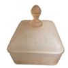 Image 3 : 3 Vintage Collectibles: Porcelain Goose, 2 Lidded Containers, & Bowl