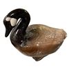 Image 4 : 3 Vintage Collectibles: Porcelain Goose, 2 Lidded Containers, & Bowl