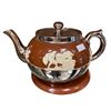 Image 2 : 3pc Vintage Gibsons Embossed Teapot, Cream, & Sugar Set