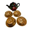 Image 1 : Vintage Collectibles: Electric Kettle & Handpainted Teacups + Saucers
