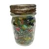 Image 2 : Vintage Mason Jar Full Of Marbles