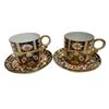 Image 1 : 2 Vintage Royal Crown Derby Teacups & Saucers
