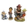 Image 3 : 4 Vintage Porcelain Figurines: Goebel & More