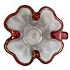 Image 2 : Vintage Pink Art Glass 4 Leaf Clover Bowl