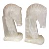 Image 1 : Pair Of Vintage Quartz Horse Head Book Ends