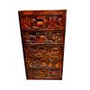 Image 3 : Vintage Heavily Carved Wooden 4 Drawer Dresser