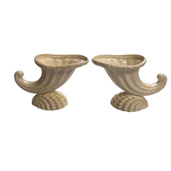 Pair Of Vintage Spode Cornucopias