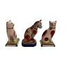 Image 2 : 3 Vintage Porcelain Cats: Staffordshire & Jordan