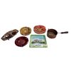 Image 1 : 6 Vintage Ashtrays: Porcelain Oregon, Cut Crystals, Mid Century Modern, & More