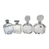 Image 1 : 4 Glass Decanters: 2 Bohemian Crystal, 1 Artist Signed