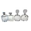Image 2 : 4 Glass Decanters: 2 Bohemian Crystal, 1 Artist Signed