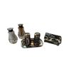 Image 2 : 2 Vintage Salt & Pepper Sets & Trinket Box: Sterling Silver Mother OF Pearl & Abalone Mexico Alpaca