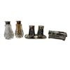 Image 3 : 2 Vintage Salt & Pepper Sets & Trinket Box: Sterling Silver Mother OF Pearl & Abalone Mexico Alpaca