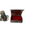 Image 4 : 2 Vintage Salt & Pepper Sets & Trinket Box: Sterling Silver Mother OF Pearl & Abalone Mexico Alpaca
