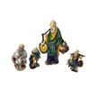 Image 1 : 4 Vintage Asian Figurines 3 Mudmen & 1 Pottery Maker