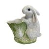 Image 2 : 2 Porcelain Planters & Cat Figurine