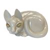 Image 3 : 2 Porcelain Planters & Cat Figurine