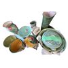 Image 1 : Assorted Pottery Ware: Vases, Bowls, Tureen, Lidded Container, Wall Art