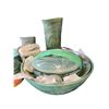 Image 2 : Assorted Pottery Ware: Vases, Bowls, Tureen, Lidded Container, Wall Art
