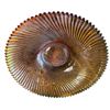 Image 3 : 3 Vintage Platters: 1 Handled 2 Amber Glass Tone
