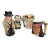 Image 1 : 4 Vintage Royal Doulton Toby Mugs