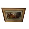 Image 1 : Vintage Framed Cleopatra's Lion Print  Beautiful Frame