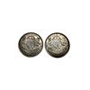 Image 1 : 2 Canadian Silver 50 Cent Coins: 1941 & 1942