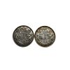 Image 1 : 2 Canadian Silver 50 Cent Coins: 1950 & 1951