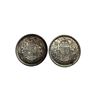 Image 1 : 2 Canadian Silver 50 Cent Coins: 1956 & 1957