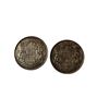 Image 1 : 2 Canadian Silver 50 Cent Coins: 1943 & 1944