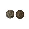 Image 2 : 2 Canadian Silver 50 Cent Coins: 1945 & 1946