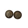 Image 2 : 2 Canadian Silver 50 Cent Coins: 1947