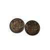 Image 1 : 2 Canadian Silver 50 Cent Coins: 1950 & 1951
