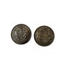 Image 1 : 2 Canadian Silver 50 Cent Coins: 1958 & 1959