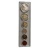 Image 1 : 1965 Canadian Silver Coin Set: Dollar, 50cent, Quarter, Dime, Nickel, & Penny