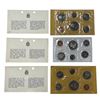Image 1 : 3 Sets Of Uncirculated 1970 Canadian Coin Sets: Dollar, 50 Cent, Quarter, Dime, Nickel, & Penny