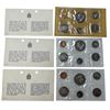 Image 1 : 3 Sets Of Uncirculated 1970 Canadian Coin Sets: Dollar, 50 Cent, Quarter, Dime, Nickel, & Penny