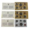 Image 1 : 3 Sets Of Uncirculated 1970 Canadian Coin Sets: Dollar, 50 Cent, Quarter, Dime, Nickel, & Penny