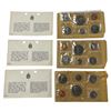 Image 1 : 3 Sets Of Uncirculated 1968 Canadian Coin Sets: Dollar, 50 Cent, Quarter, Dime Nickel, & Penny