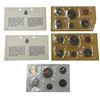 Image 1 : 3 Sets Of Uncirculated 1968,70,72 Canadian Coin Sets: Dollar, 50 Cent, Quarter, Dime Nickel, & Penny
